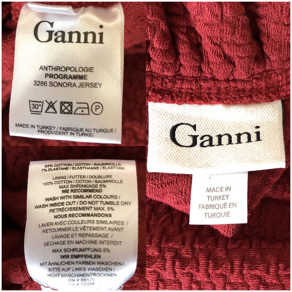 SOLD Anthropologie Ganni Pinnacle Textured Sheath Dress - Picture 7 of 8